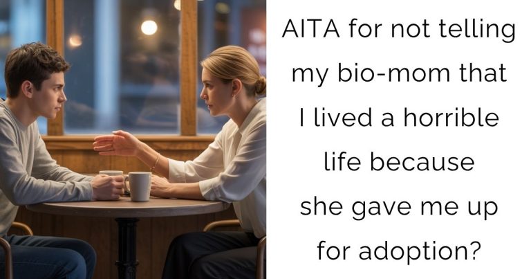 AITA for not telling my bio-mom that I lived a horrible life because she gave me up for adoption?