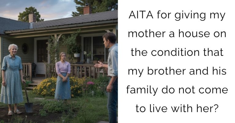 AITA for giving my mother a house on the condition that my brother and his family do not come to live with her?