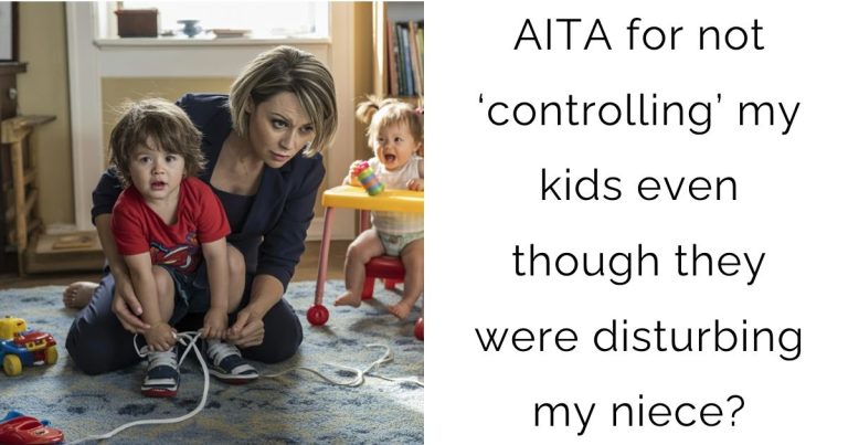 AITA for not ‘controlling’ my kids even though they were disturbing my niece?
