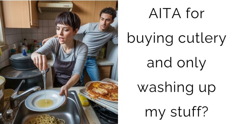 AITA for buying cutlery and only washing up my stuff?