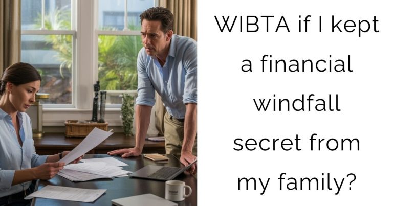 WIBTA if I kept a financial windfall secret from my family?