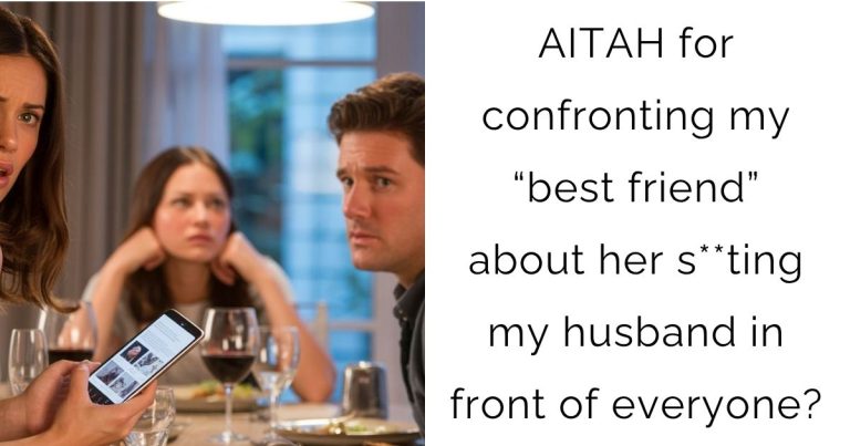 AITAH for confronting my “best friend” about her s**ting my husband in front of everyone?
