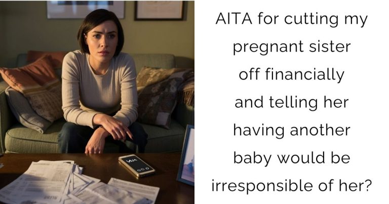 AITA for cutting my pregnant sister off financially and telling her having another baby would be irresponsible of her?