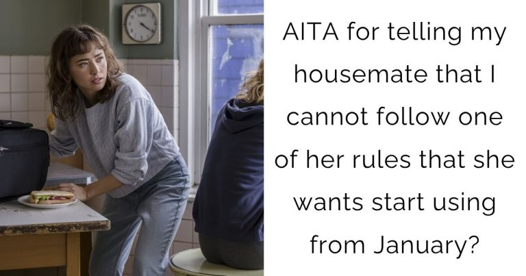 AITA for telling my housemate that I cannot follow one of her rules that she wants start using from January?