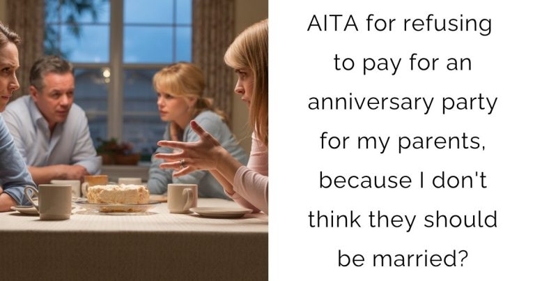 AITA for refusing to pay for an anniversary party for my parents, because I don’t think they should be married?