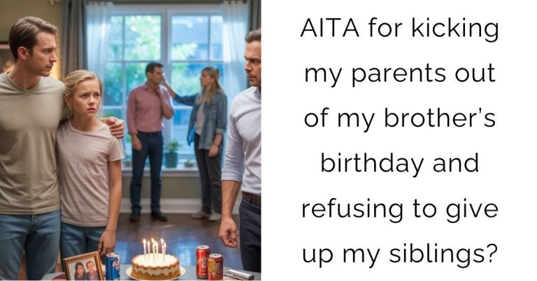 AITA for kicking my parents out of my brother’s birthday and refusing to give up my siblings?