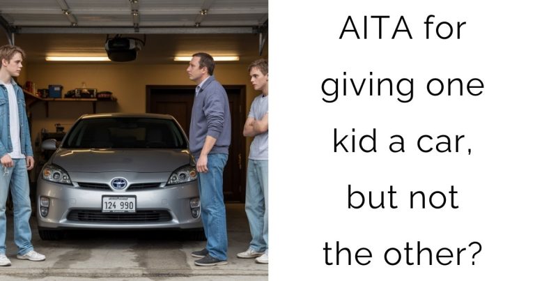 AITA for giving one kid a car, but not the other?