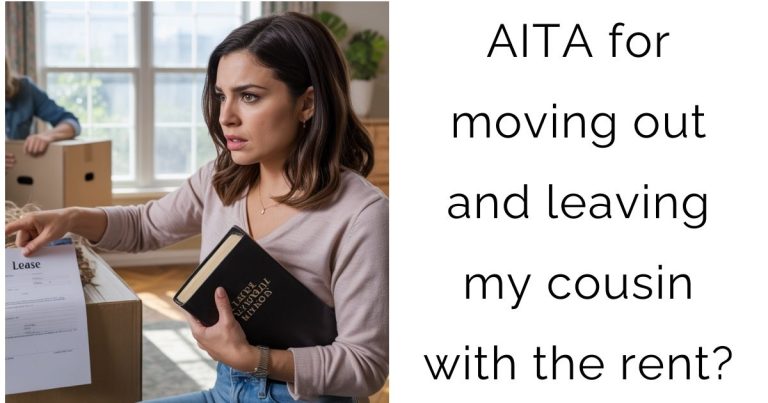 AITA for moving out and leaving my cousin with the rent?