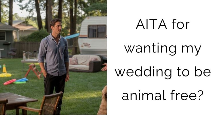AITA for wanting my wedding to be animal free?