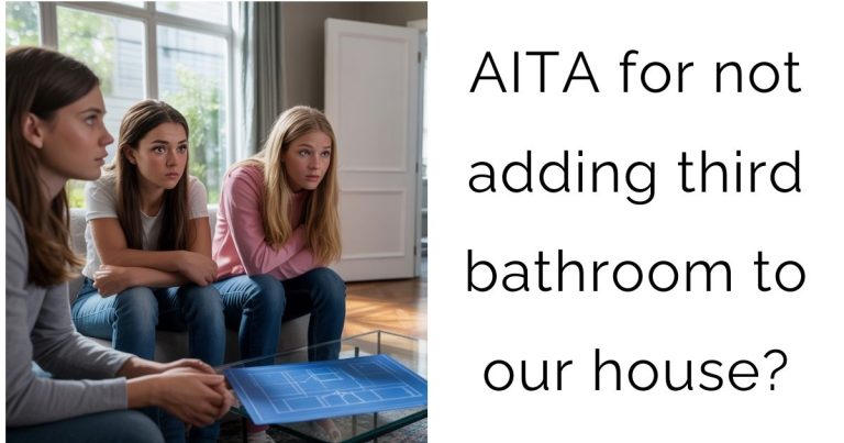AITA for not adding a third bathroom to our house?