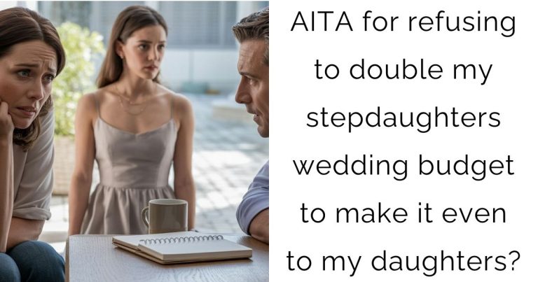 AITA for refusing to double my stepdaughters wedding budget to make it even to my daughters?