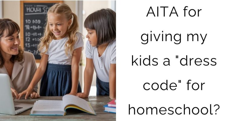 AITA for giving my kids a “dress code” for homeschool?