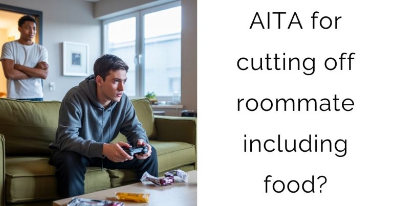 AITA for cutting off roommate including food?