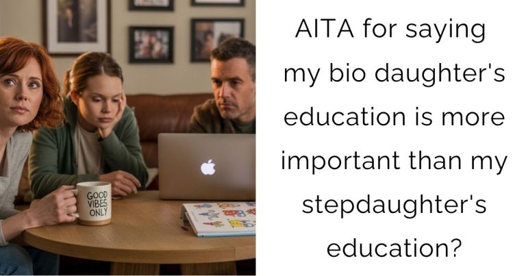 AITA for saying my bio daughter’s education is more important than my stepdaughter’s education?