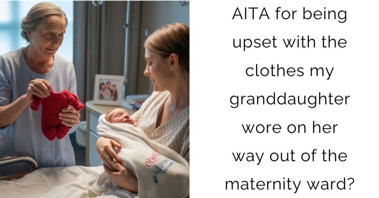AITA for being upset with the clothes my granddaughter wore on her way out of the maternity ward?