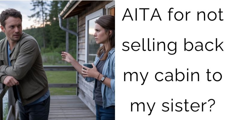 AITA for not selling back my cabin to my sister?