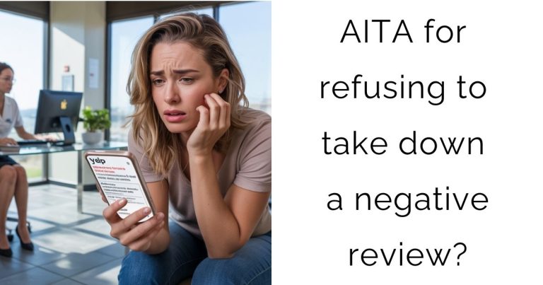 AITA for refusing to take down a negative review?