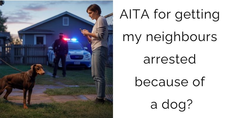 AITA for getting my neighbours arrested because of a dog?
