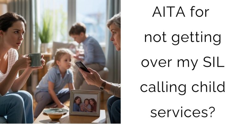AITA for not getting over my SIL calling child services?