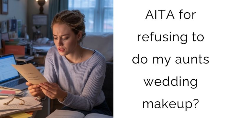AITA for refusing to do my aunts wedding makeup?