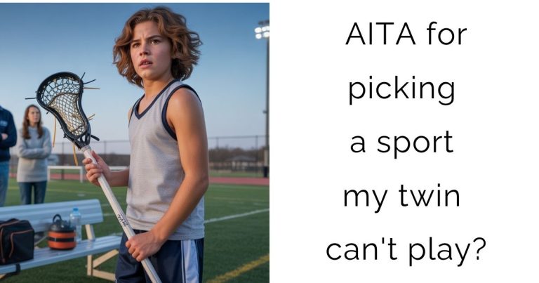 AITA for picking a sport my twin can’t play?