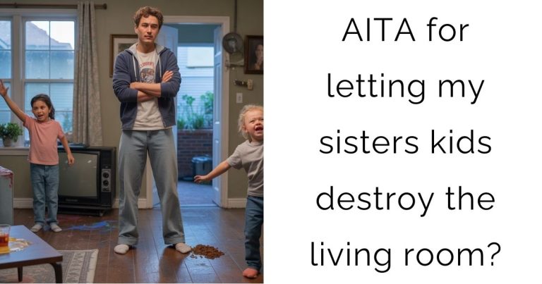 AITA for letting my sisters kids destroy the living room?
