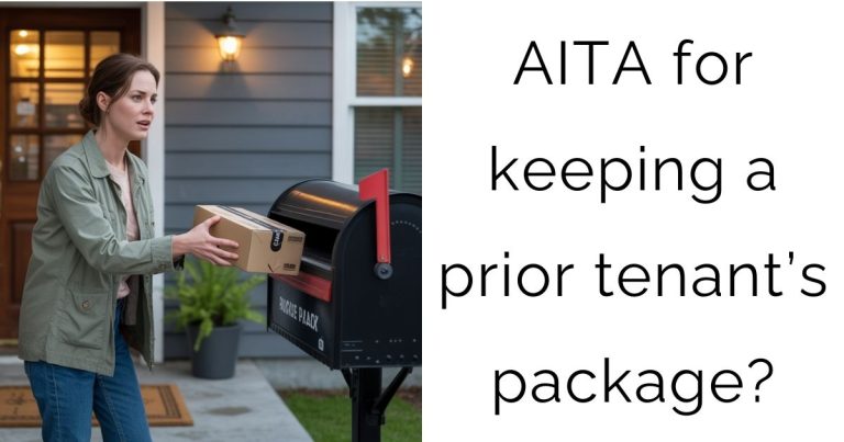 AITA for keeping a prior tenant’s package?