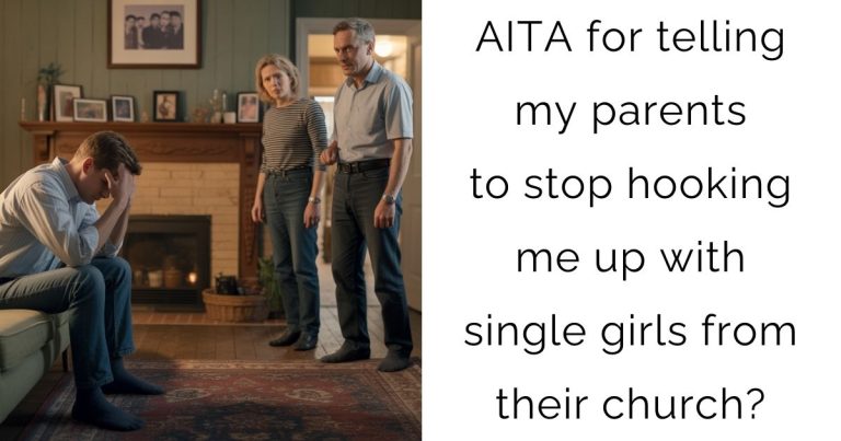 AITA for telling my parents to stop hooking me up with single girls from their church?