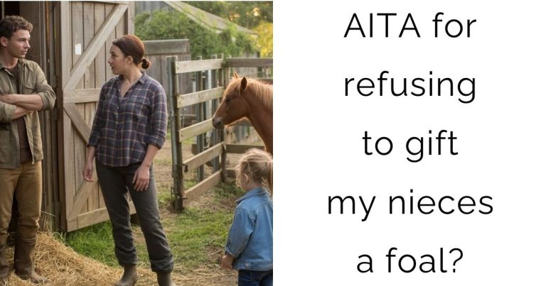 AITA for refusing to gift my nieces a foal?