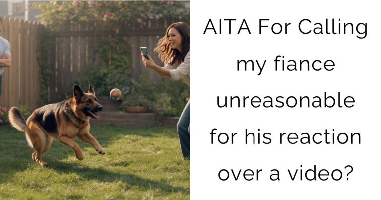 AITA For Calling my fiance unreasonable for his reaction over a video?
