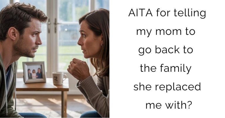AITA for telling my mom to go back to the family she replaced me with?