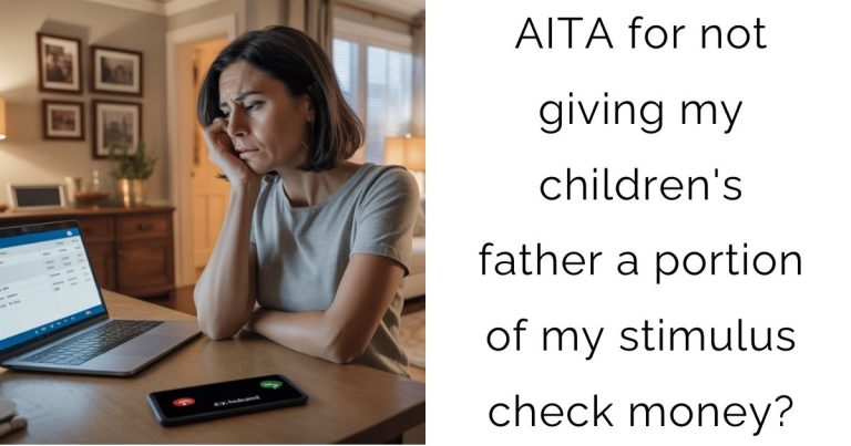 AITA for not giving my children’s father a portion of my stimulus check money?