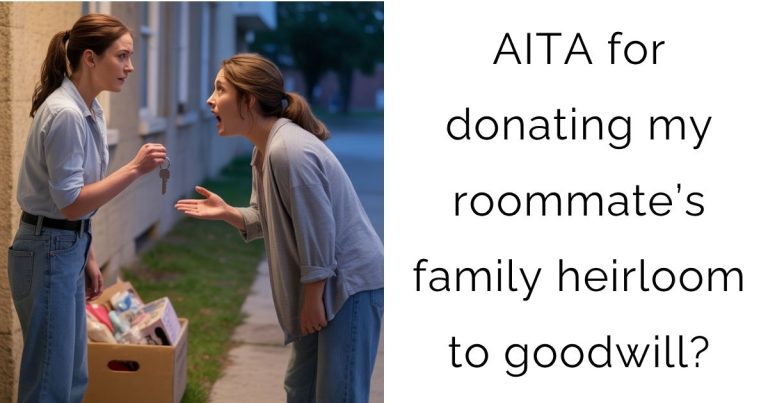AITA for donating my roommate’s family heirloom to goodwill?