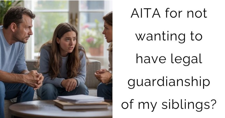 AITA for not wanting to have legal guardianship of my siblings?