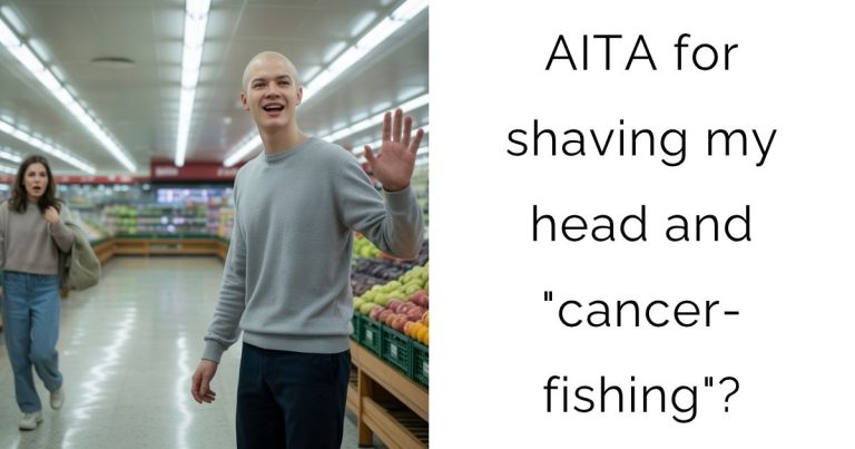 AITA for shaving my head and “cancer-fishing”?