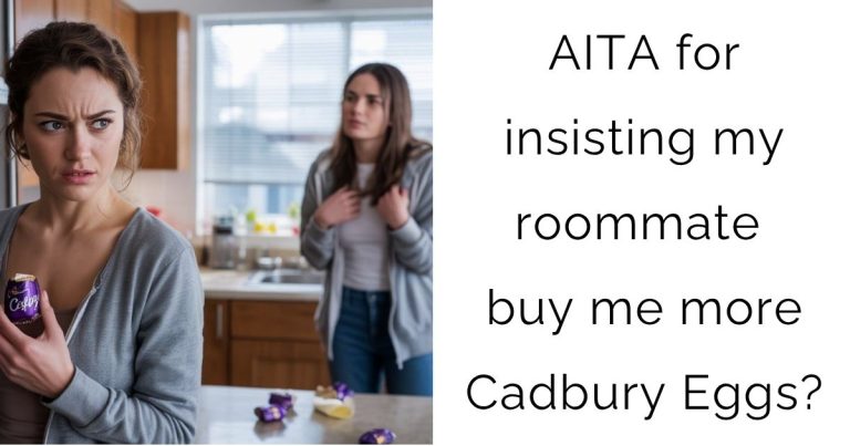 AITA for insisting my roommate buy me more Cadbury Eggs?