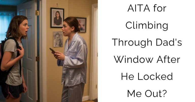 AITA for Climbing Through Dad’s Window After He Locked Me Out?