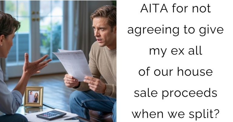 AITA for not agreeing to give my ex all of our house sale proceeds when we split?