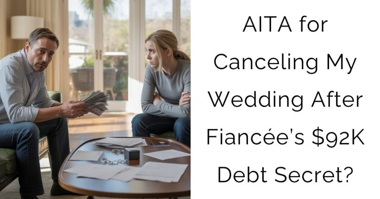 AITA for Canceling My Wedding After Fiancée’s $92K Debt Secret?