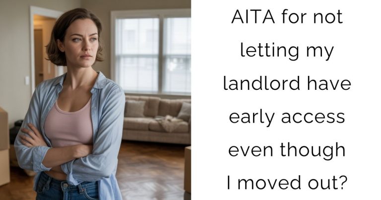 AITA for not letting my landlord have early access even though I moved out?