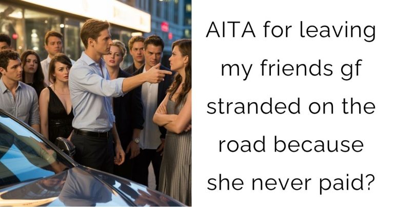 AITA for leaving my friends gf stranded on the road because she never paid?