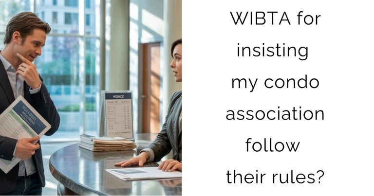 WIBTA for insisting my condo association follow their rules?