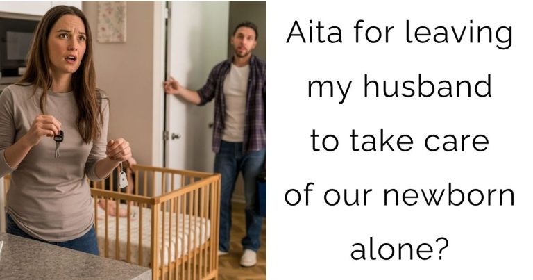 Aita for leaving my husband to take care of our newborn alone?