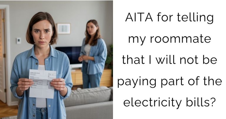 AITA for telling my roommate that I will not be paying part of the electricity bills?