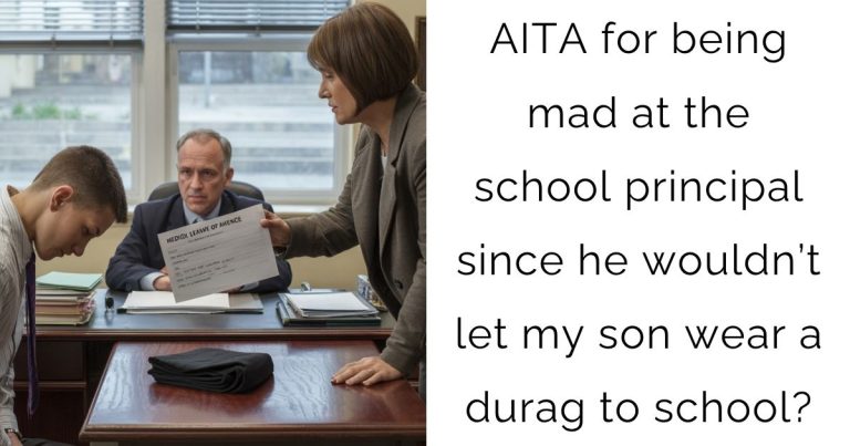 AITA for being mad at the school principal since he wouldn’t let my son wear a durag to school?