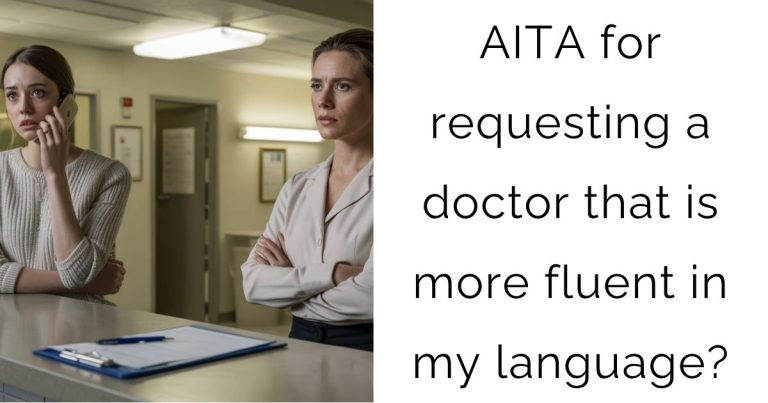 AITA for requesting a doctor that is more fluent in my language?