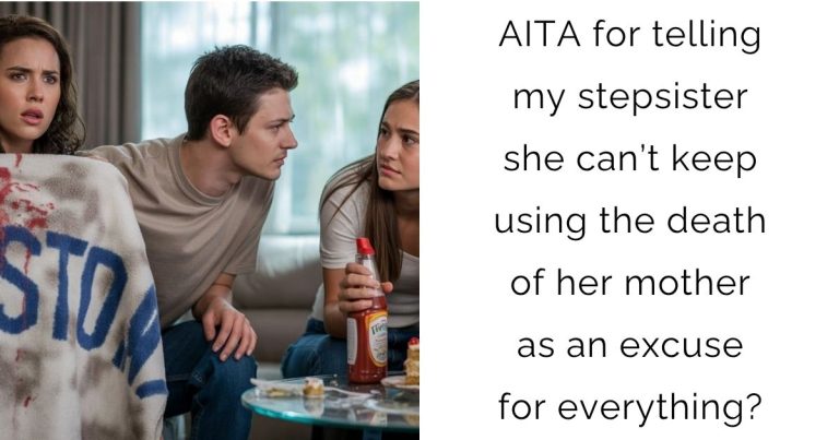 AITA for telling my stepsister she can’t keep using the death of her mother as an excuse for everything?
