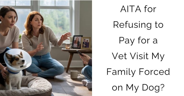 AITA for Refusing to Pay for a Vet Visit My Family Forced on My Dog?