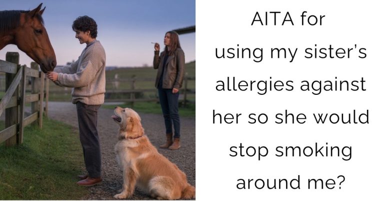 AITA for using my sister’s allergies against her so she would stop smoking around me?