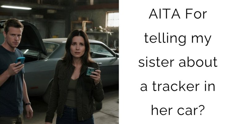 AITA For telling my sister about a tracker in her car?